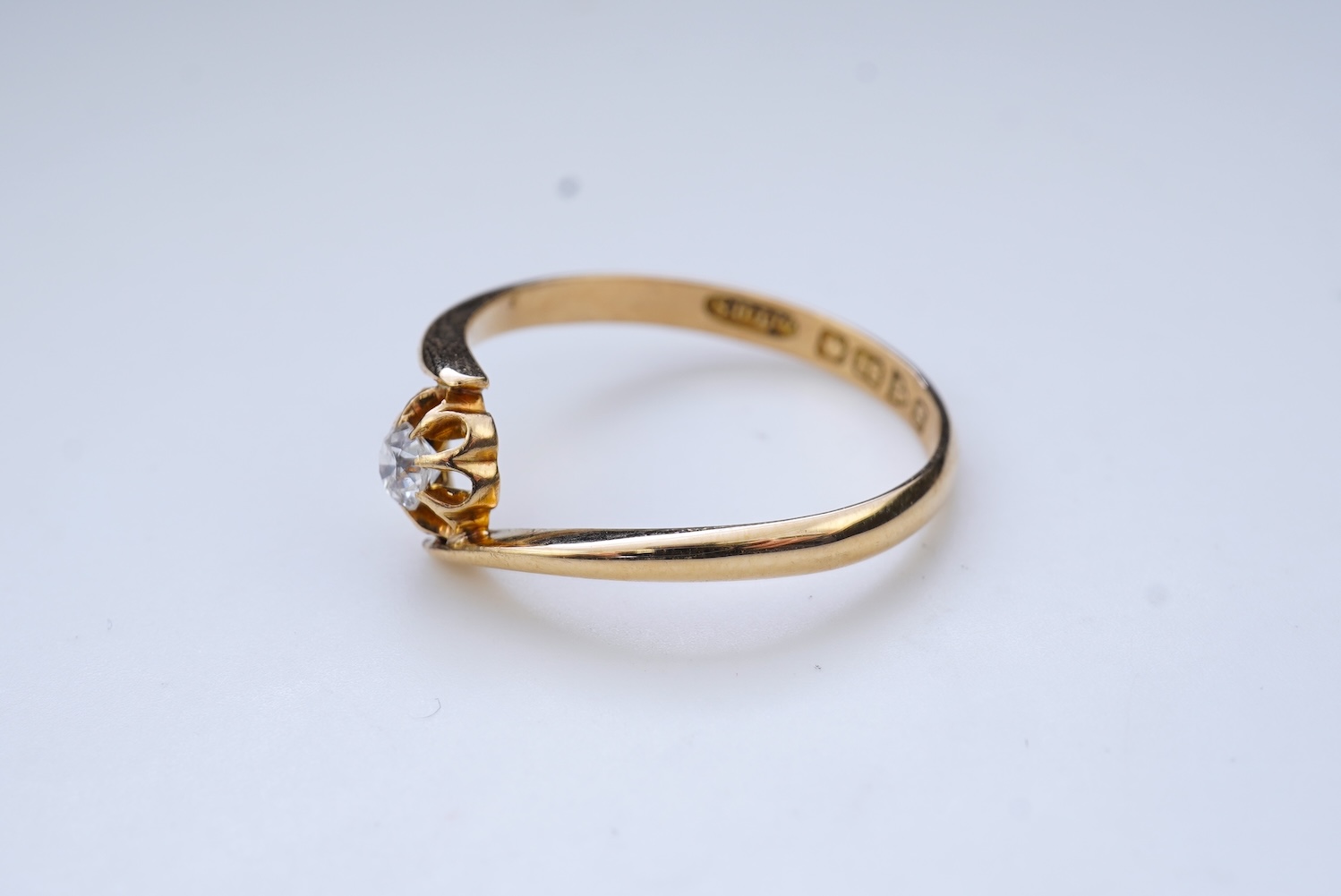 A diamond ring, circa 1906